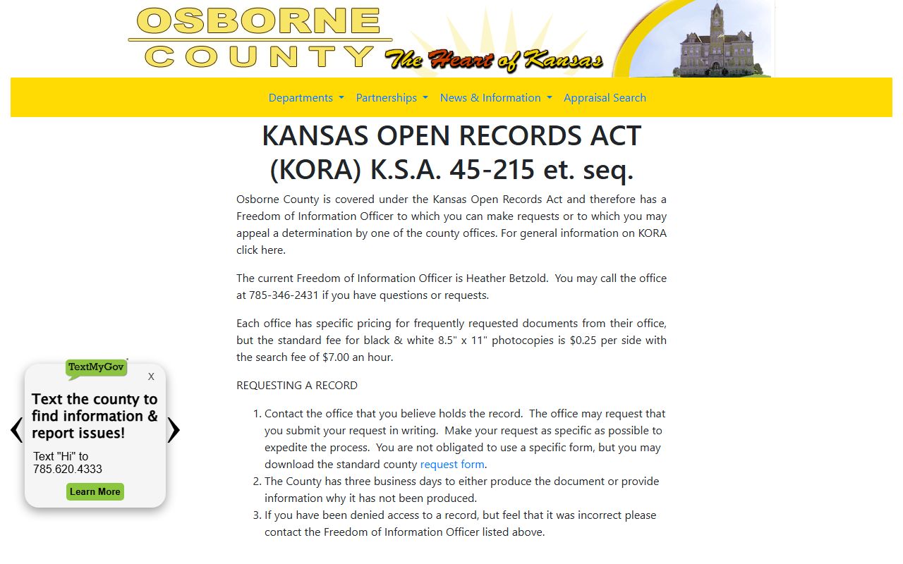 Osborne County inmate records open records source